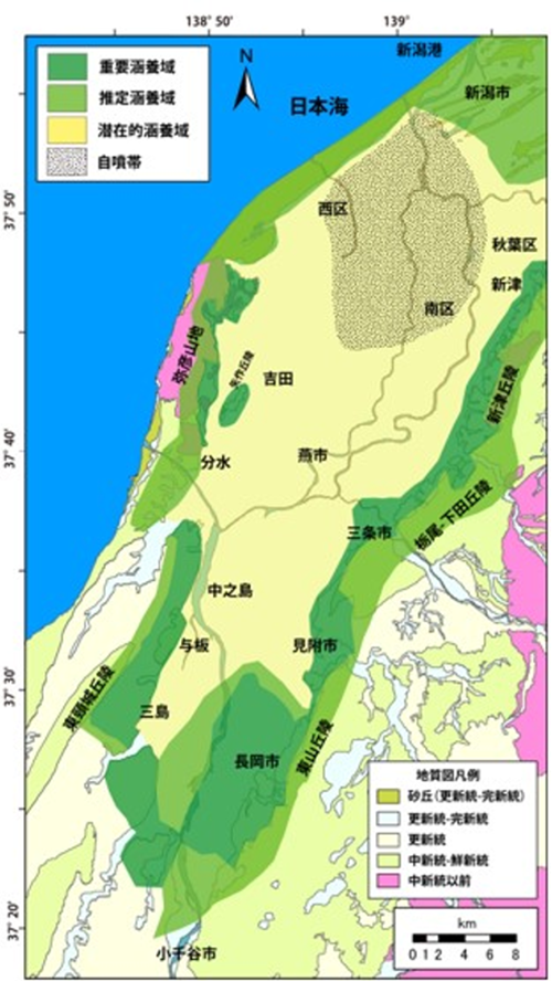 Completion of Map Highlighting Areas Critical for Groundwater Recharge: Release of Water Environmental Map“Echigo Plain (Shinano River Basin)”