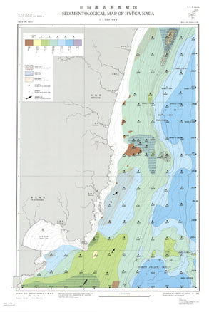 海洋地質図「日向灘表層堆積図」