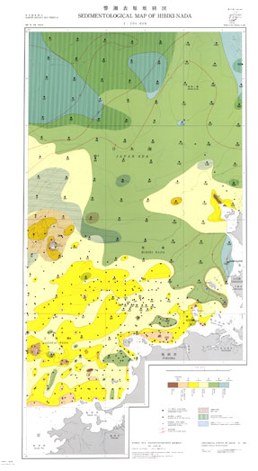 海洋地質図「響灘表層堆積図」