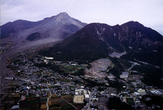 眉山と普賢岳