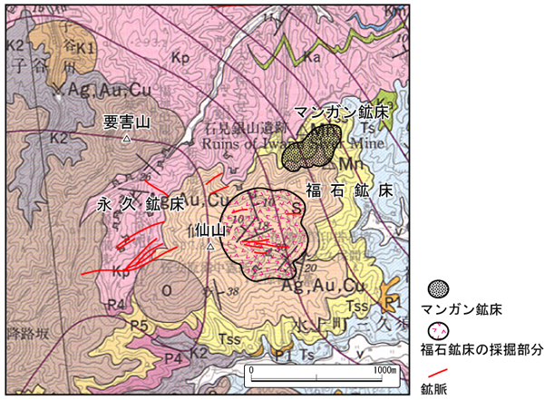 鉱床分布図